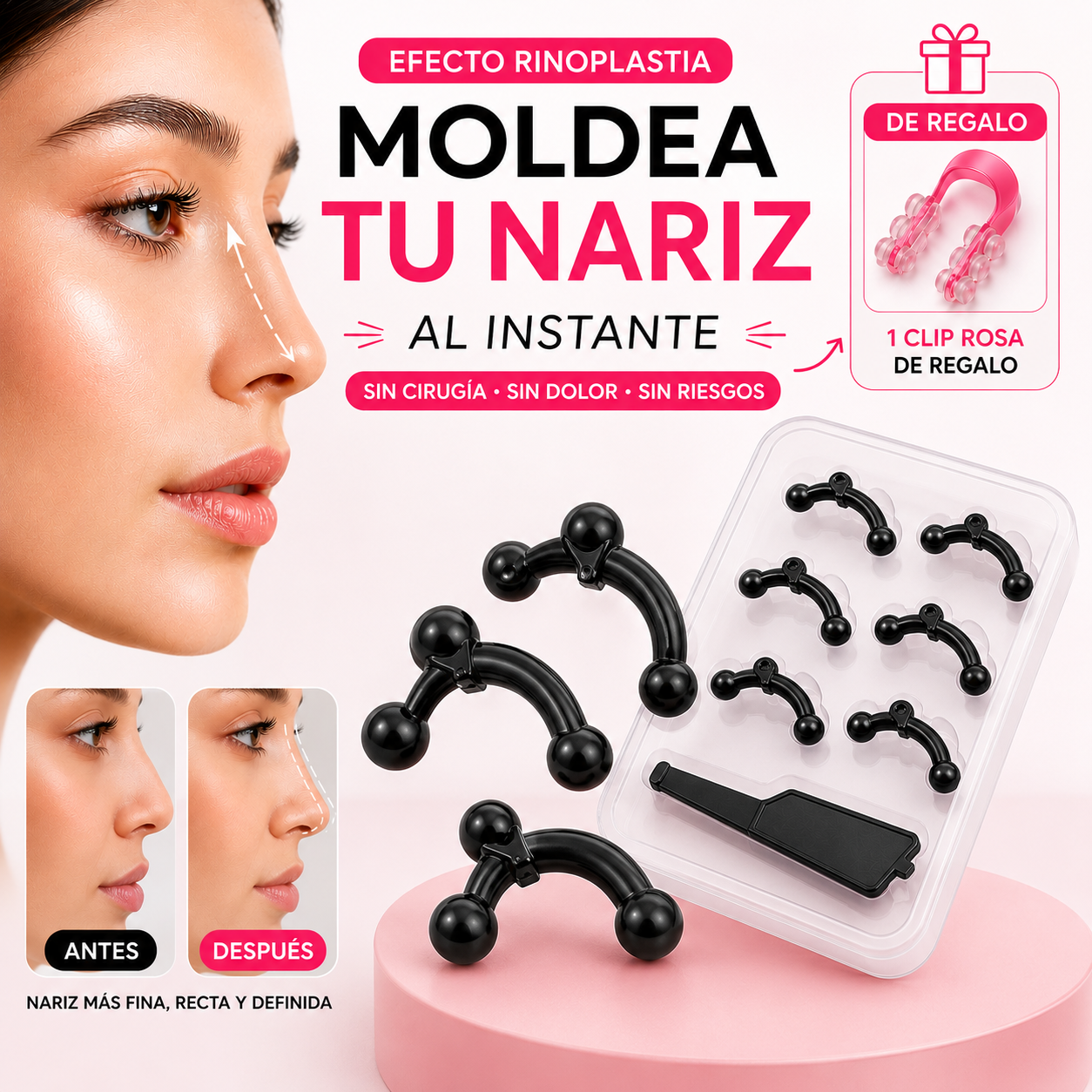 RINOGLOW™ - Consigue un perfil más fino y definido en segundos