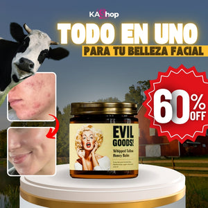 EVIL GOODS® - Bálsamo de sebo de res y miel Anti-Envejecimiento (AUTENTICA PRESENTACIÓN)